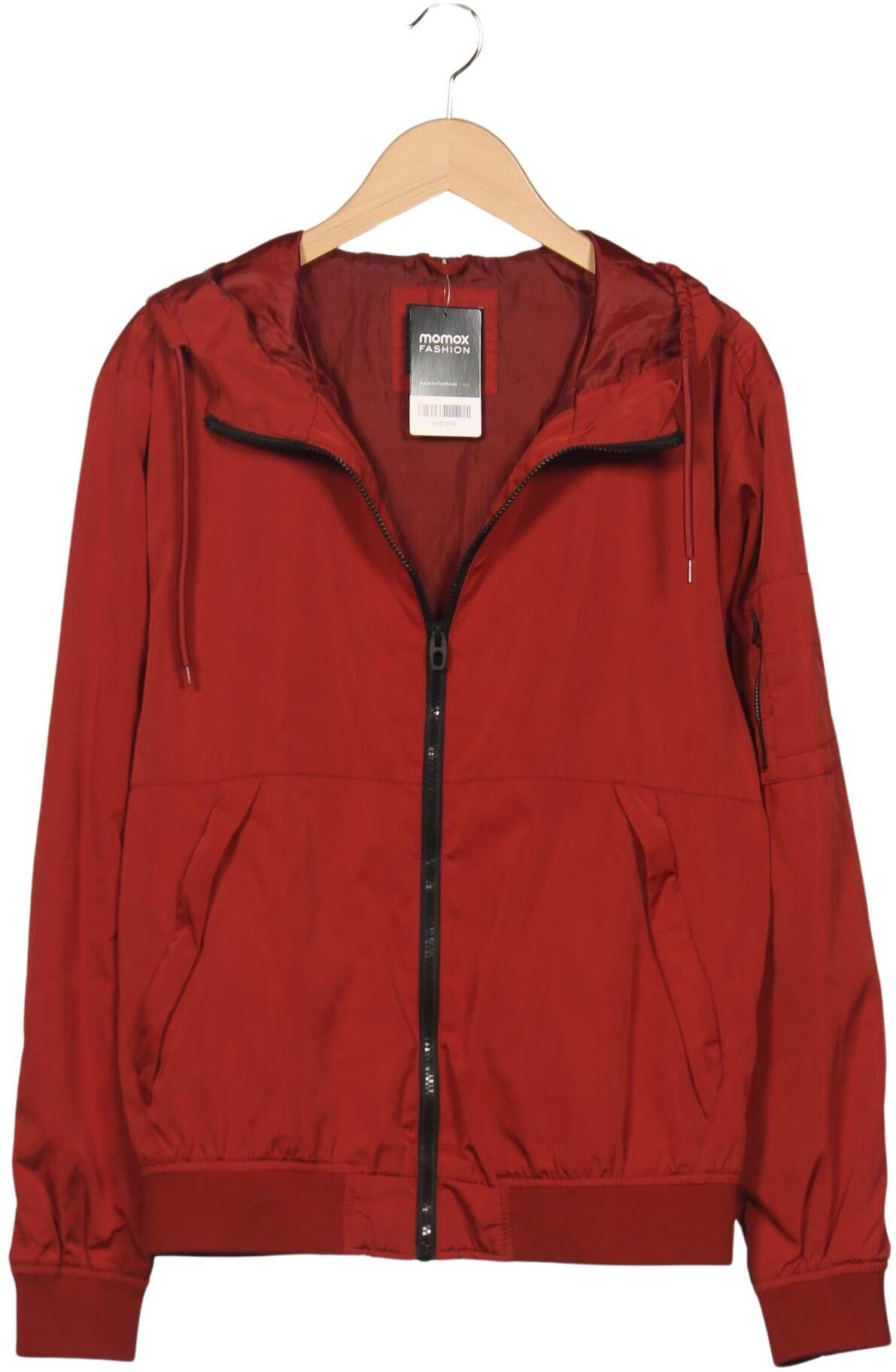 bershka Herren Jacke, Rot, Gr. L, Synthetik - Second Hand
