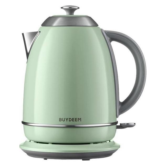 Buydeem Teekanne Elektrischer Wasserkocher, Modell K640, Farbe Cozy Greenish, EU (1.70 l) (K640-CG/EU)