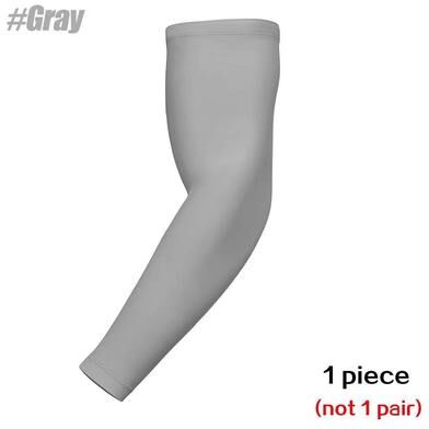Uplift Essentials Unisex Quick Dry Sun Protection Arm Sleeve gray xs