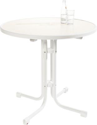 Tisch Quickstep, desinfektionsmittelbeständig, ø 700 mm