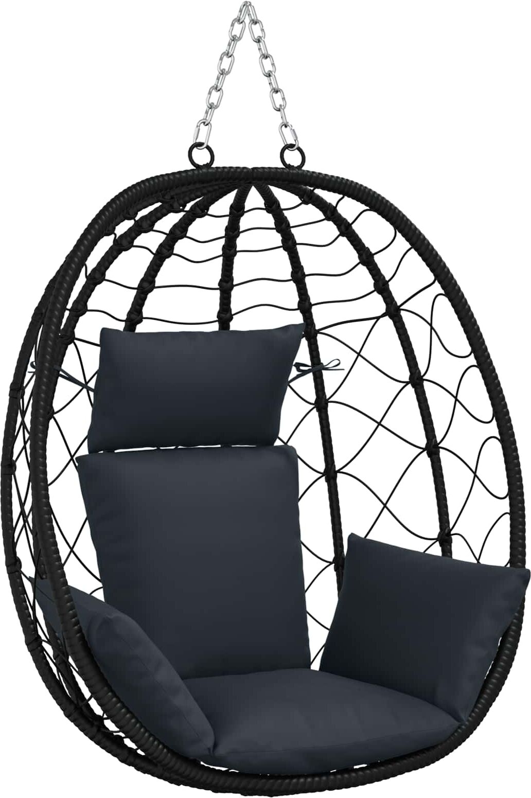 vidaXL Coussin Adirondack PUTTEN 100 % polyester Bleu foncé