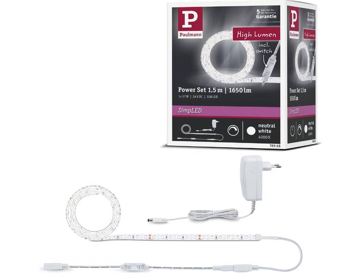 Paulmann SimpLED Power LED Strip Neutralweiß Komplettset