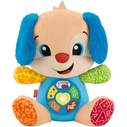Fisher-Price Lernspaß Smart Stages Plüsch-Hündchen für Babys, musikalisches Lernspielzeug, mehrsprachige Version