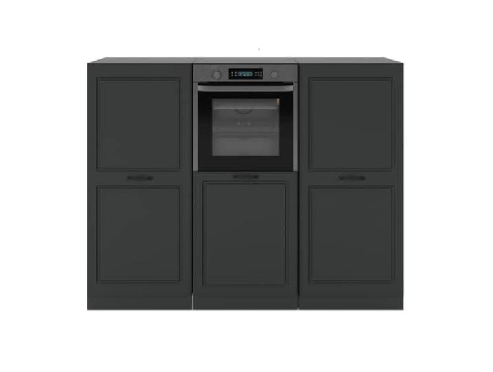 Vicco Küchenblock R-Line, Anthrazit Landhaus/Anthrazit, 180 cm