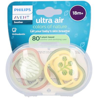 Philips Avent Fopspeen +18m Air munt/ivoor design 2st 2 St Schnuller