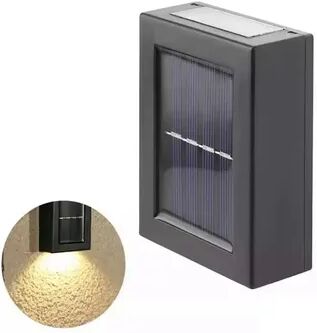 Perfect Picks Market Solar Up Down Wall Light Outdoor Waterproof LED Garden Lamp warm White 1pcs