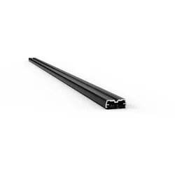 Karle & Rubner QLICK Alu-UK Light, 40x17 mm, ohne Bohrung, schwarz pulverbeschichtet RAL 9005