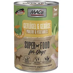MAC ́s DOG Geflügel & Gemüse 6x400 g