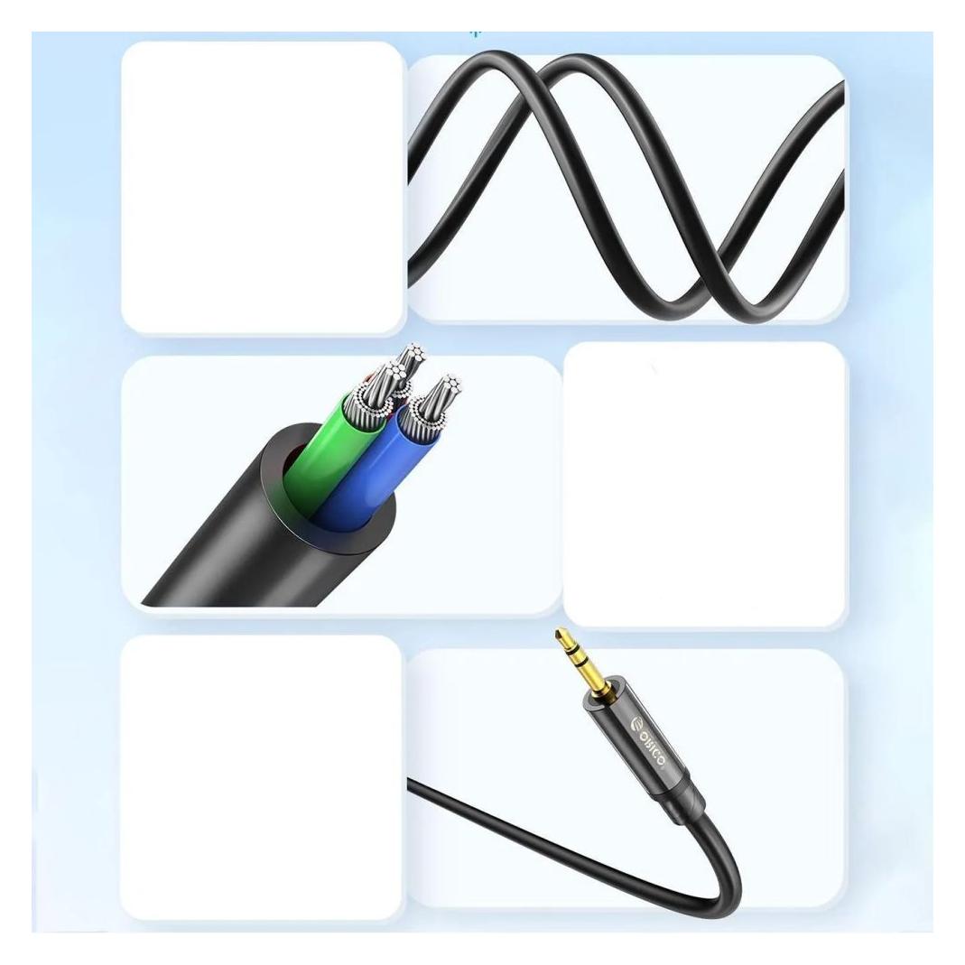Orico Kabel Kabel audio AXKF mini jack 3,5 mm do XLR żeńskiego 5 m - czarny (5 m, XLR Kabel) (ORICO-AXKF-50-BK-BP)