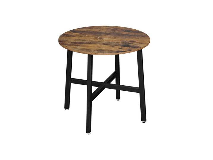 Hansiro Küchentisch Esstisch, Braun, 80x75x80 cm, Esszimmer, Esstische