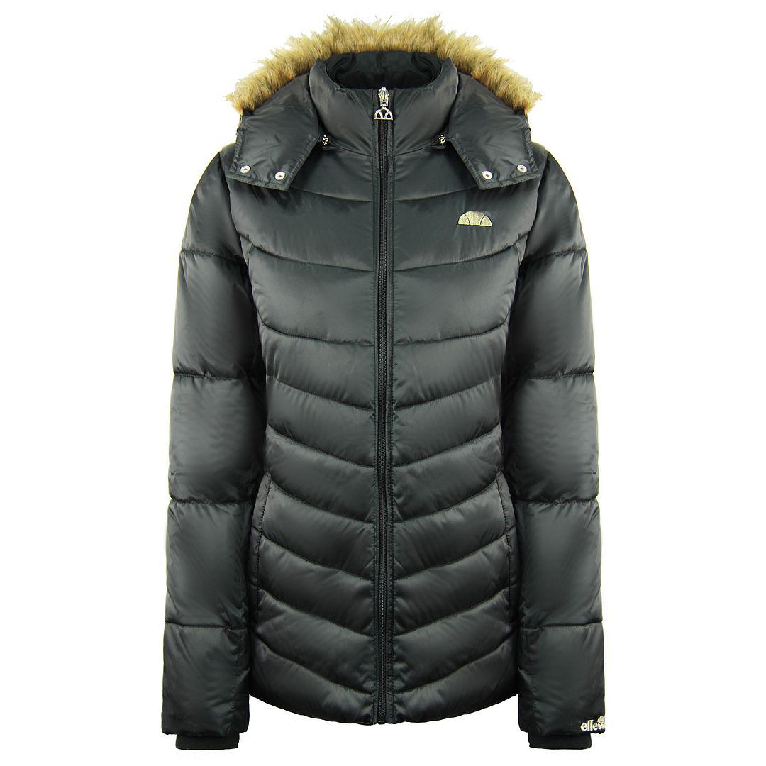 Ellesse Womens Black Kapuzenmantel