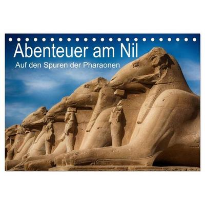 Abenteuer am Nil. Auf den Spuren der Pharaonen (Tischkalender 2026 DIN A5 quer), CALVENDO Monatskalender