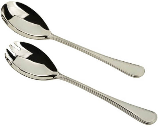 Arthur Price of England Britannia Sovereign Silver Plate Salad Servers