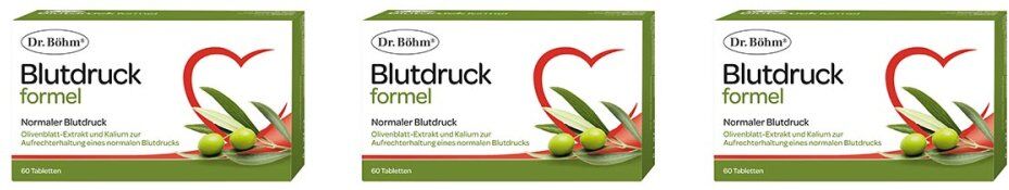 Dr. Böhm Blutdruckformel Tabletten für normalen Blutdruck 3x60stk