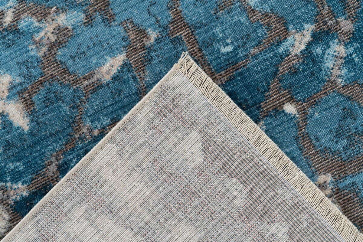 Teppich KAYOOM "Dilan 400", blau, B:120cm H:5mm L:170cm, Polyester, Teppiche, Teppich