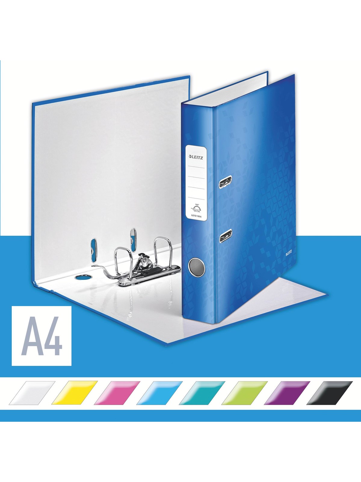 Leitz Qualitäts-Ordner 180° WOW Blau