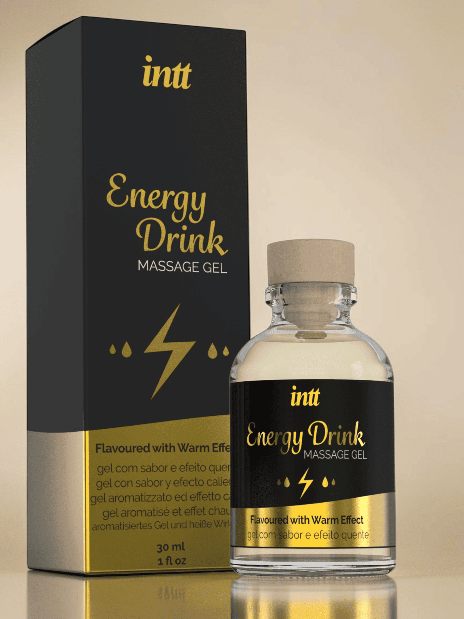 Intt Huile de Massage Embrassable Chauffant Energy Drink 30 ml