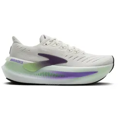 Brooks Damenlaufschuhe Glycerin Max 2 Bluewash/Purple Hebe/Green, maximal gedämpfter Laufschuh für Komfort und fließende Übergänge - beige / 40,5