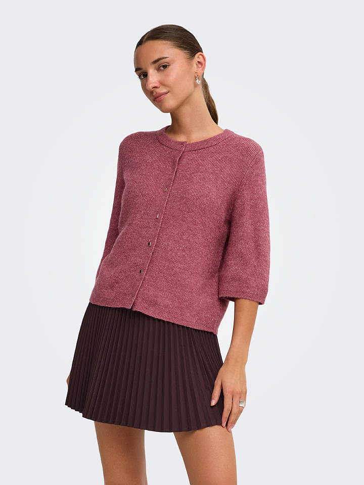 JDY Cardigan "Lumi" in Beere - L