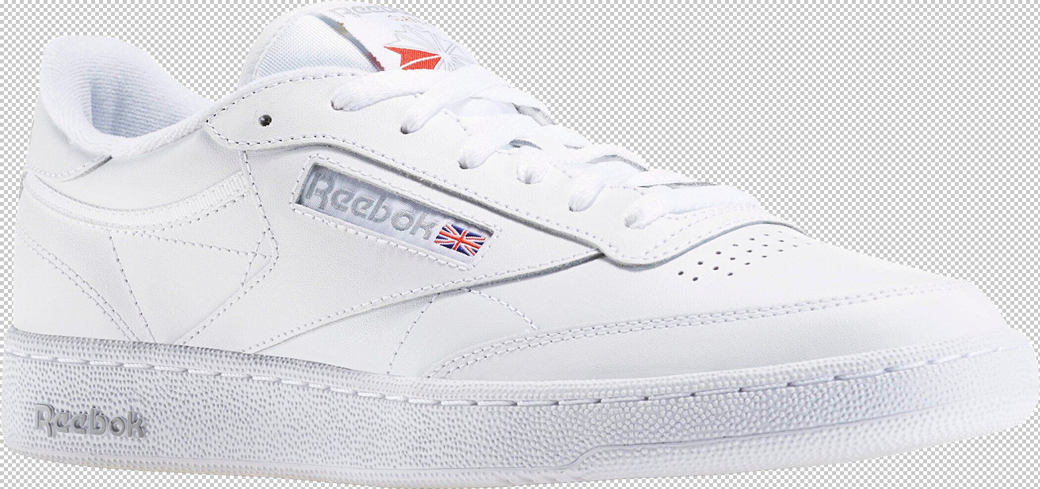 Sneaker REEBOK CLASSIC "CLUB C 85", Herren, Gr. 42, weiss (weiß, sheer, grau), Leder, Schuhe Sneaker weiß, sheer, grau 42