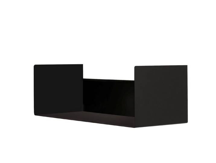 wissmann raumobjekte Wandregal Elegantes Wandboard in matt schwarz, exzellentes Regal, Stabil und Stilvoll, Made in Germany