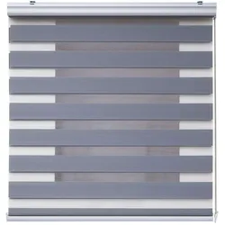 DOPPELROLLO Silber 100x250 cm