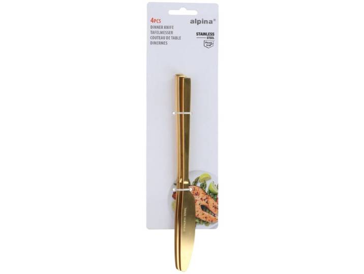 Alpina Tafelmes set - 4 stuks, goud