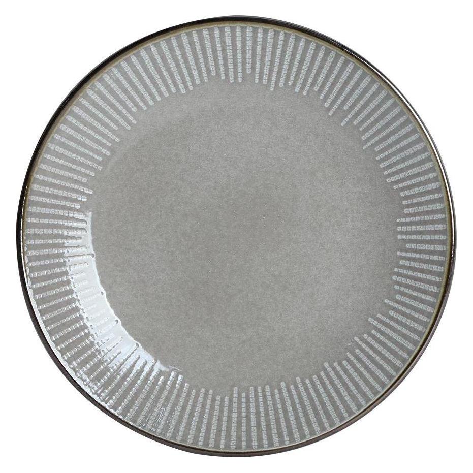 Domoletti Plate Pad Print Met Rim Brown 21cm (21 cm) (46440457)