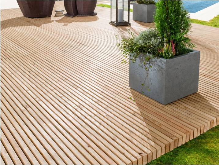 Terrassenmodul PINUTEX, Material Massivholz, Lärche Natur, 200 cm