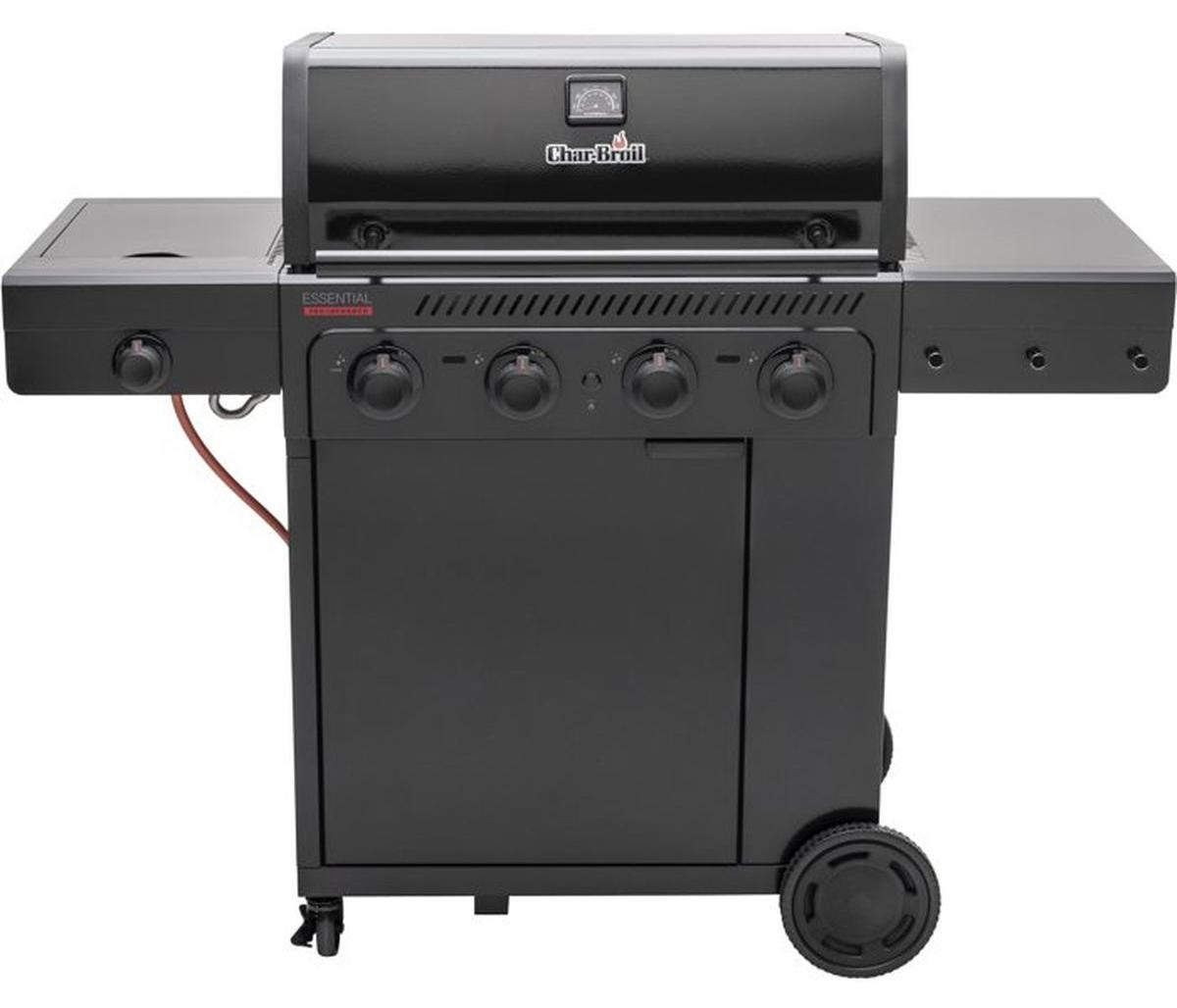 Char-Broil ESSENTIAL 4G Gasgrill 4+1 Brenner TRU-Infrared Gusseisenroste Schwarz