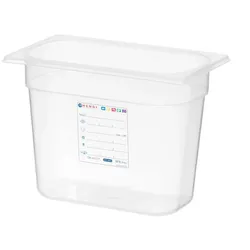 HENDI Gastronorm-Behälter 1/4, GN 1/4, 2,8L, Transparent, 265x162x(H)100mm