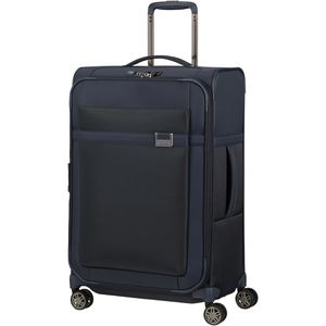 Samsonite Koffer Airea Spinner exp. dunkelblau, Weichschale, 4 Rollen, 73,5 Liter, 43 x 67 x 26cm