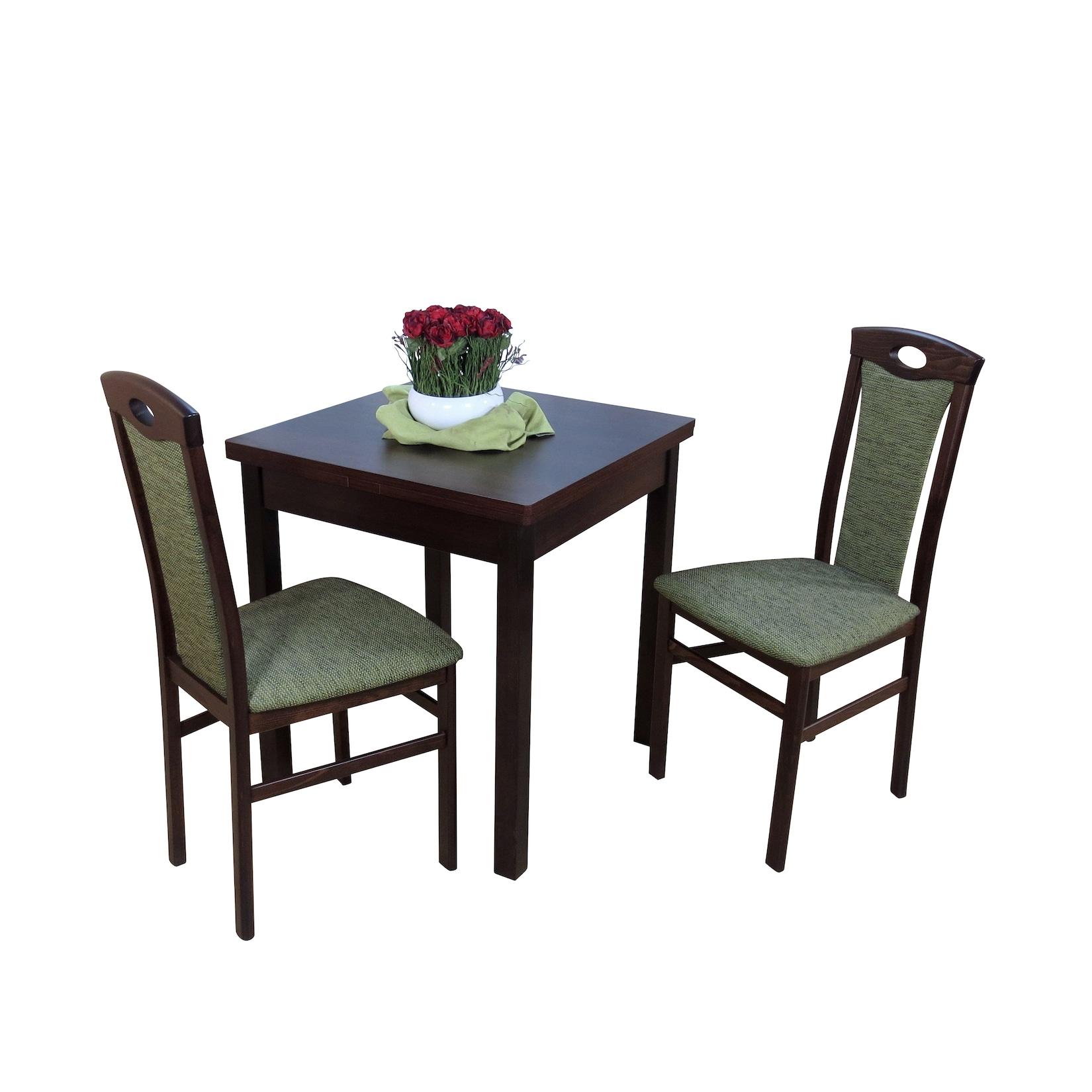 möbel direkt online Essgruppe 3-teilig - "Dinner for Two" Kassel I buche natur-nuss dunkel