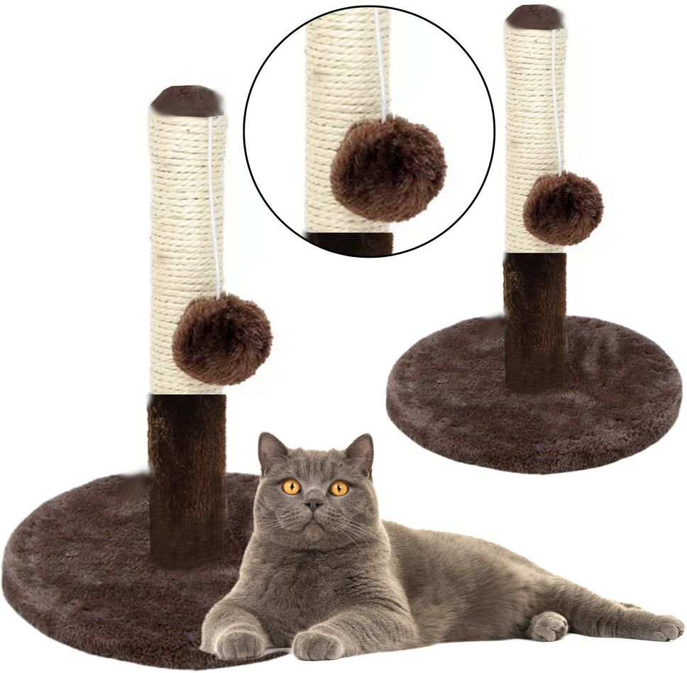 Rascador para Gatos con Bola de Juego (40x30 cm)