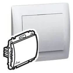 Legrand 771024 Einsatz Kreuzschalter mit Wippe Feuchtraum Unterputz Galea ultraweiß