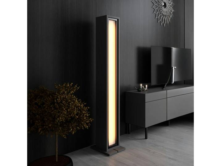 Lampadaire colonne LED avec télécommande AURA - Anthracite