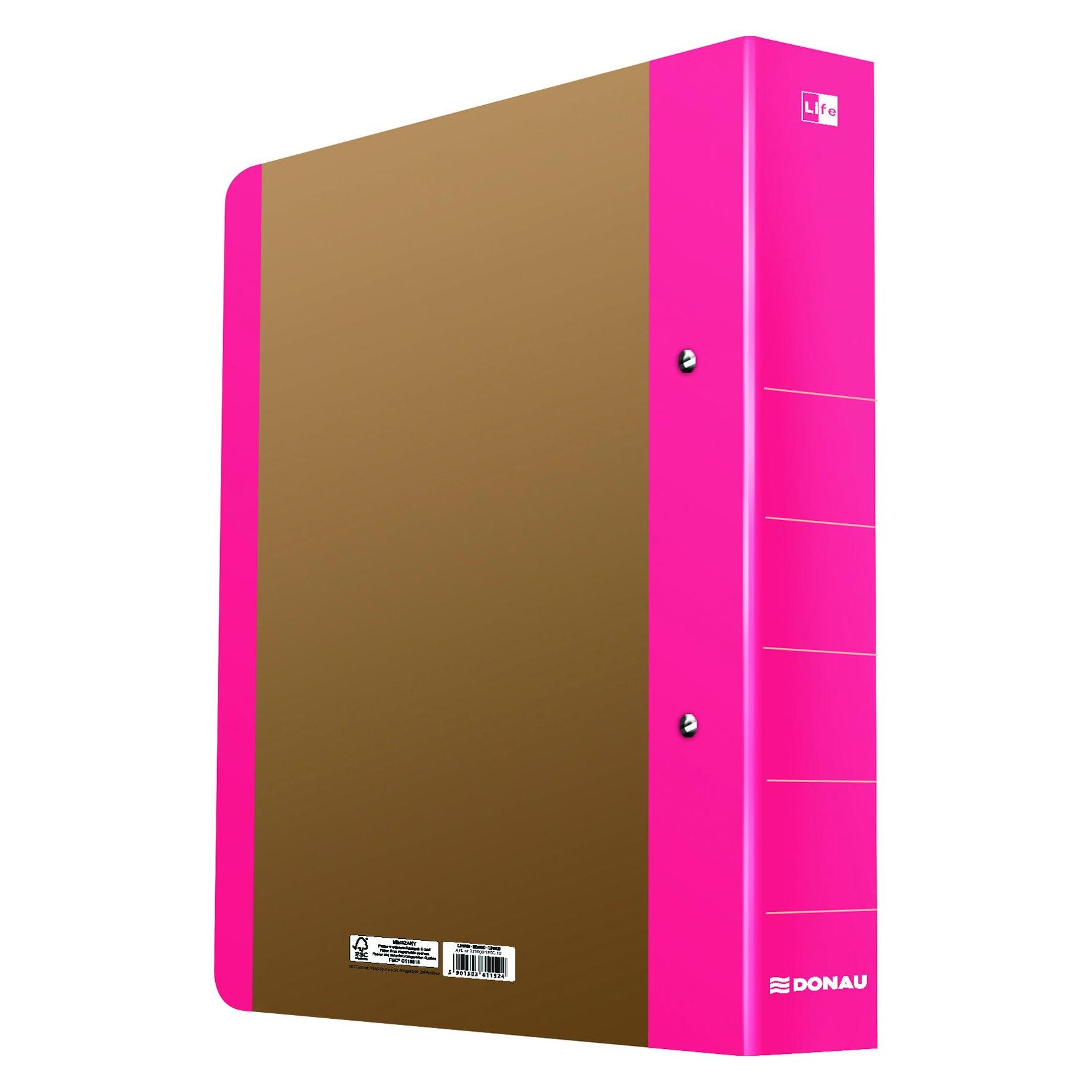 Donau Ringbuch 2-Ringe Life pink (A4, 50 mm, 1 Stk.) (330286116)