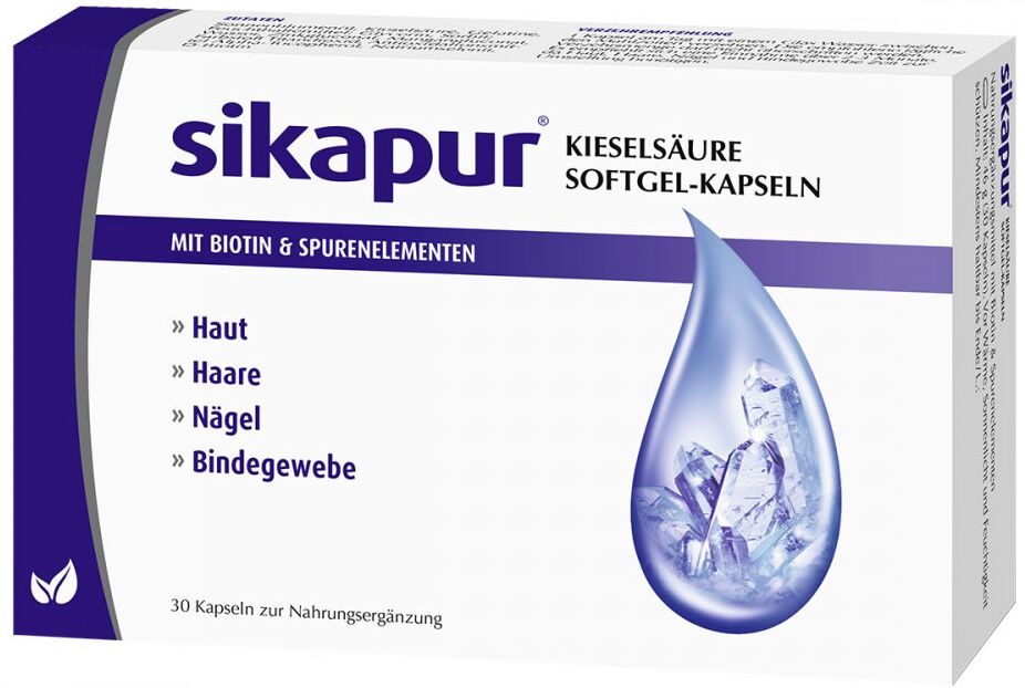 Sikapur Kieselsäure Softgel Kapseln mit Biotin
