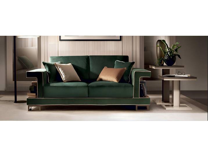 Xlmoebel 2-Sitzer Luxus Sofa Möbel Design Polster Textil neues Doppelsofa, Sofa 1 Teile, Made in Europa