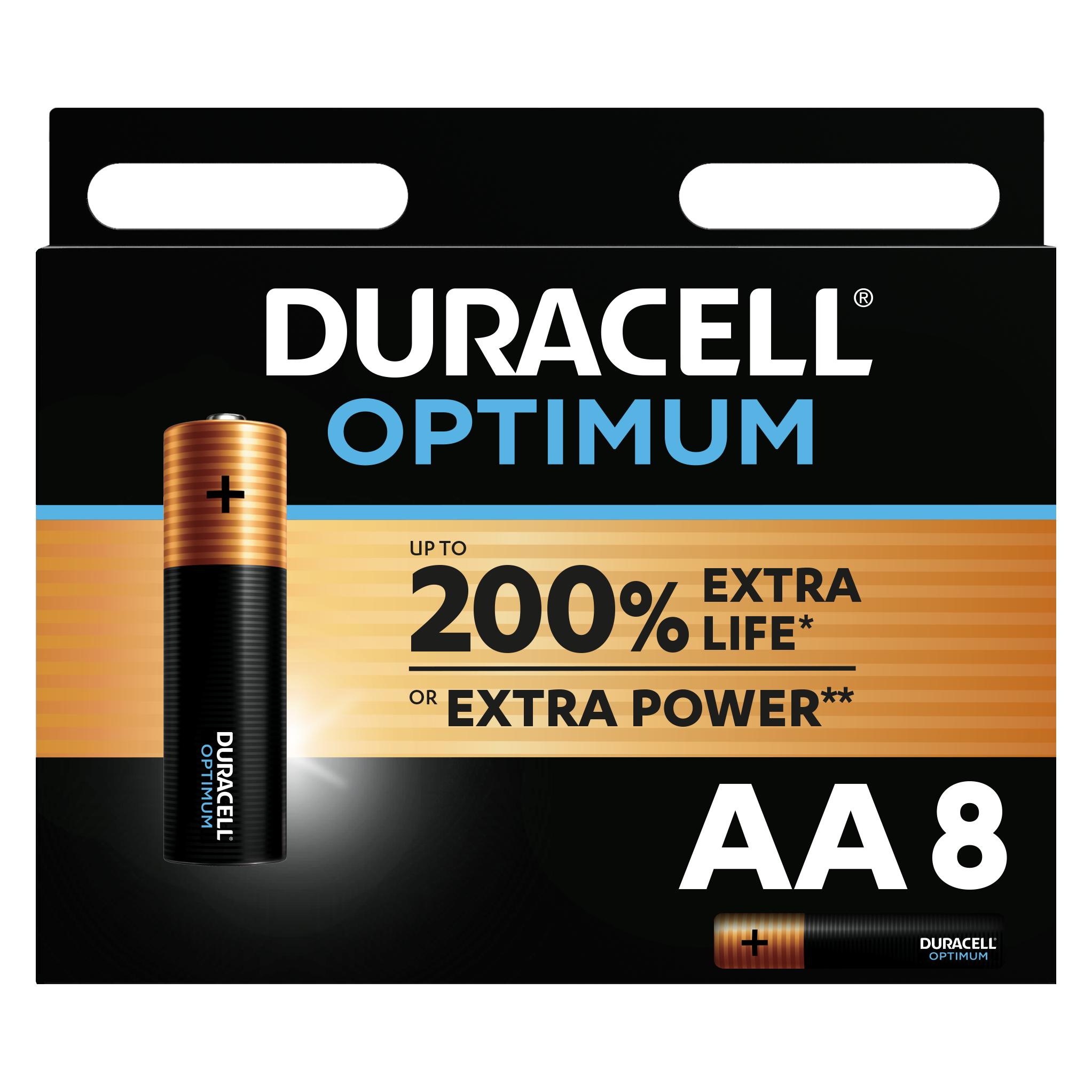 Duracell Optimum (8 Stk., AA) (5000394137684)