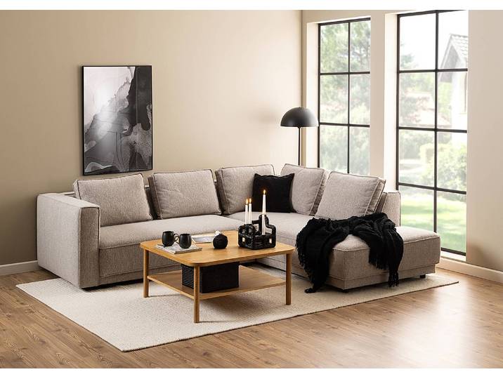 home24 Salontafel Sheoka 90cm bruin
