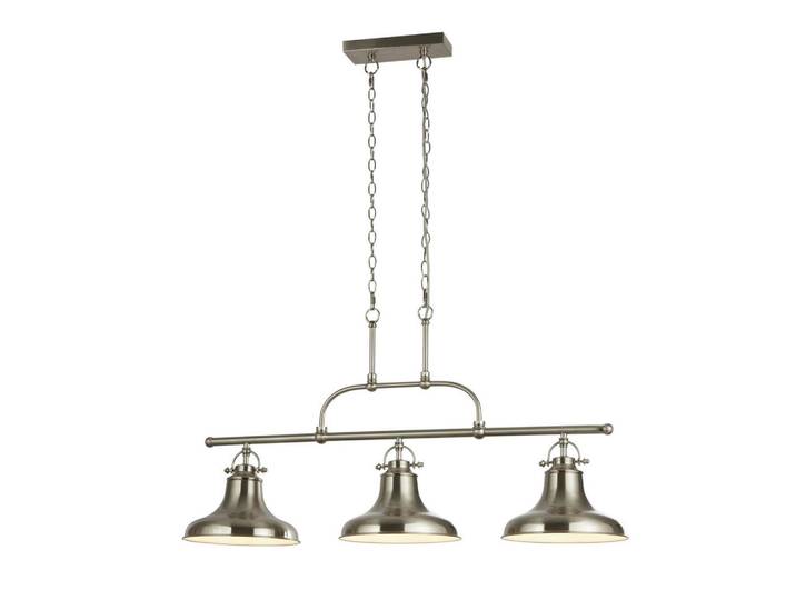 Pendelleuchte Dallas, Silberfarben, Metall, 26x150x96 cm, höhenverstellbar, Lampen & Leuchten, Innenbeleuchtung, Hängeleuchten, Pendelleuchten