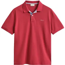 GANT Kontrast Pique Poloshirt Herren - XXL Muted Red (609)