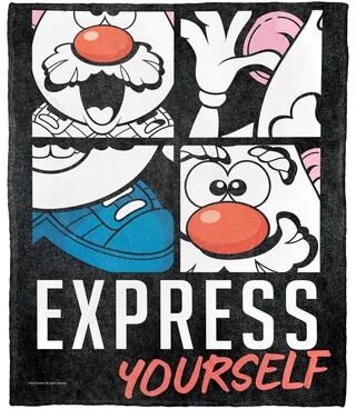 Northwest Hasbro Potato Head Express Yourself Silk Touch Throw Blanket