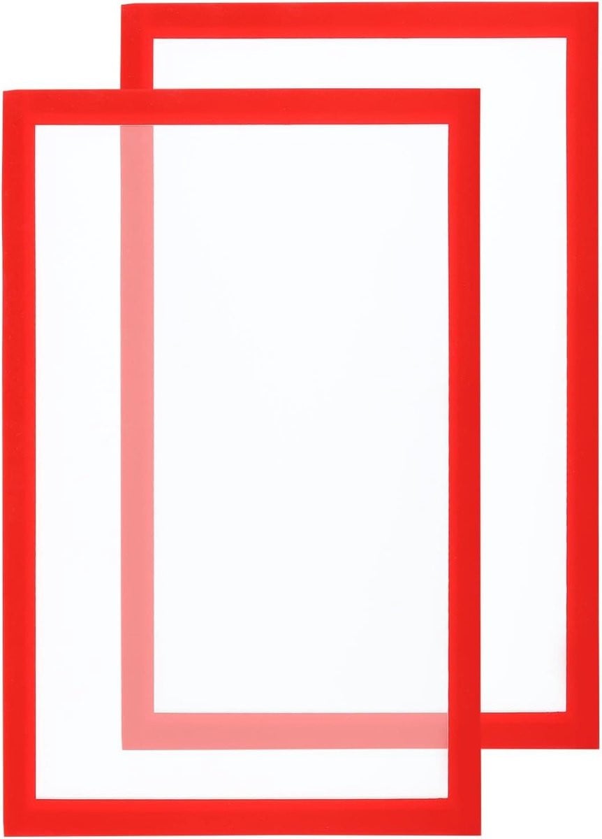 Magnetisch Fotolijst Dubbelzijdig Foto Display Decoratie Rood - 2 Stuks