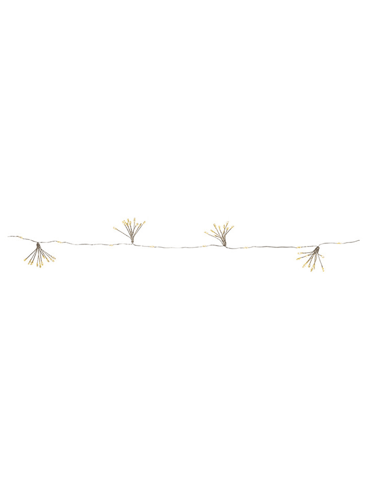 STAR Trading LED-Lichterkette "Dew Drop Flower" in Warmweiß - (L)140 cm - onesize