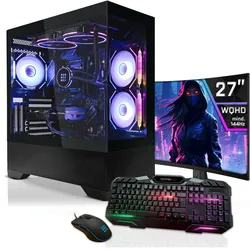Systemtreff Gaming PC G255198 (1000 GB, 32 GB, Radeon RX 9070), PC, Schwarz