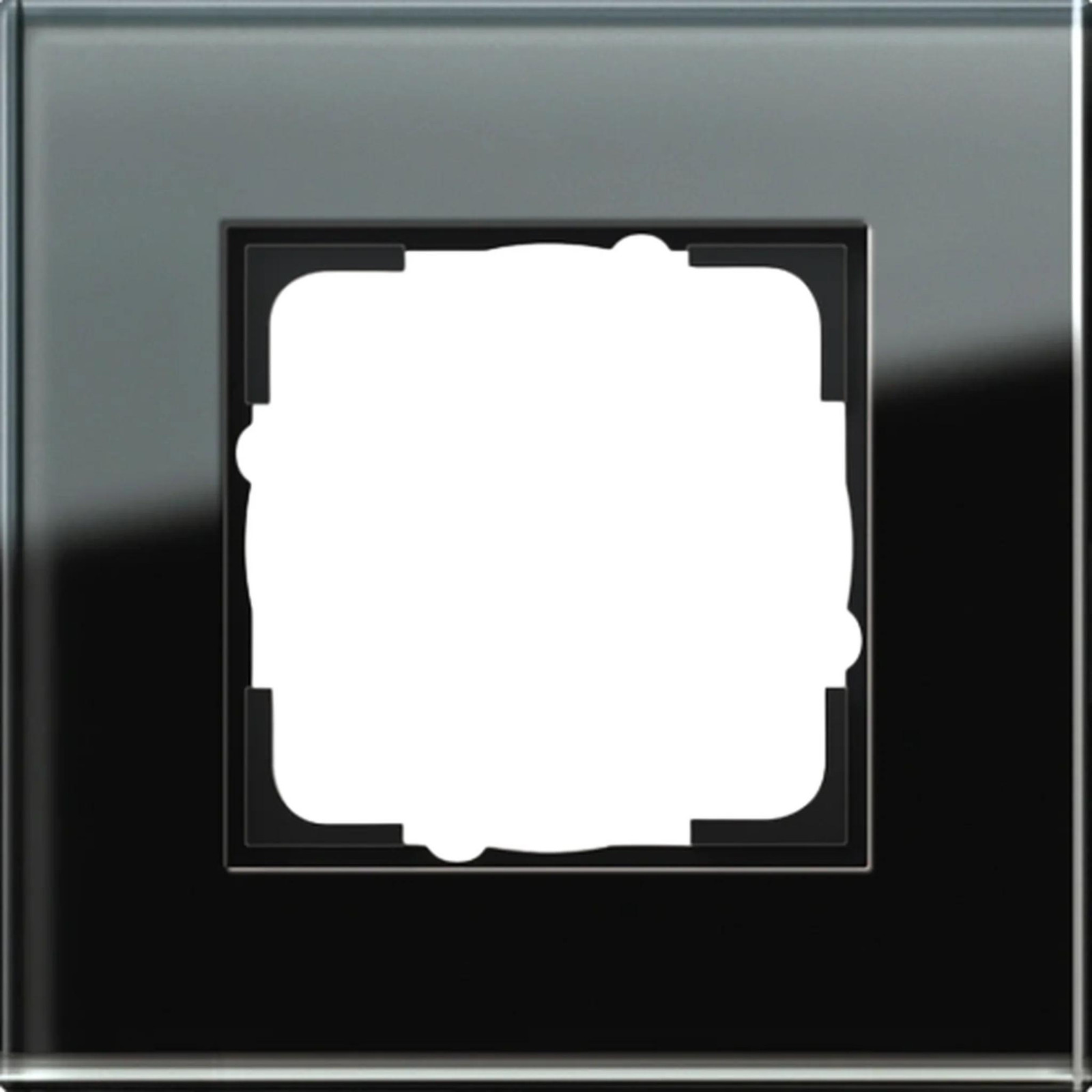 Gira inbouwframe 1-voudig Esprit glas zwart