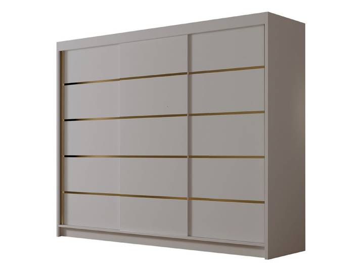 MIRJAN24 Kleiderschrank Amber VII (mit drei Schwebetüren) 250x58x215 cm