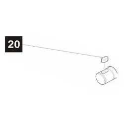 20. Sommer Paßfeder 8 x 7 x 15 für Zahnrad, starglider 300 E, SM 40 T